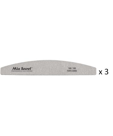 Mia Secret Nail File/Sponge 100/180 - Choose Your Pack (100/100 3 Pack) - Buy Online on GoSupps.com