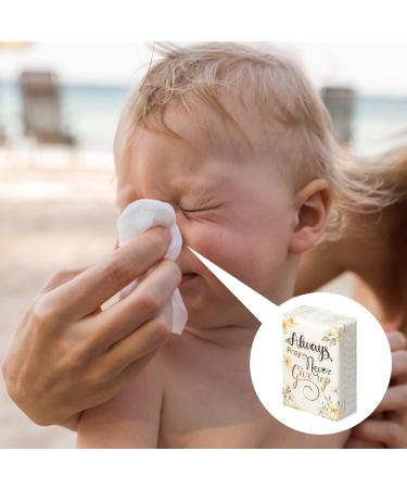 Always Pray Never Give Up Floral Pocket Tissues - 100 Pack | 3 Ply Mini Wedding Facial Tissues with Inspirational Sayings - Ideal for Travel, Parties, and Daily Use - Buy Online on GoSupps.com