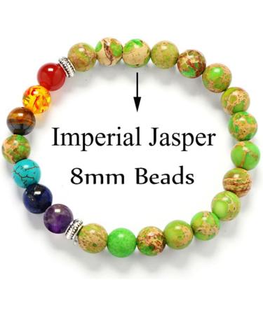 Soulnioi Glitter Crystal Heart Shape Pocket Stone Bracelet with Seven Chakra Crystals - Energy Healing for Yoga and Reiki - Buy Online on GoSupps.com