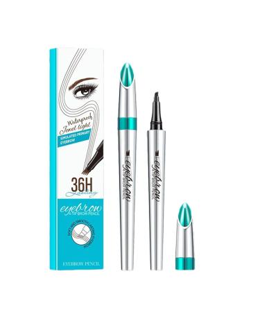 Eyebrow Pen Microblading Eyebrow Pencil Brow Pencil with fork Precise Brush-Tip Creates Natural Looking Brows Effortlessly Create Natural Hair Like Brows (Light brown)