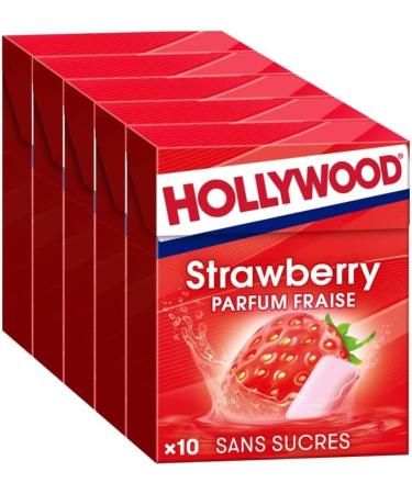 Hollywood - Fresh Strawberry without Sugars 70 g - Pack of 4 - Buy Online on GoSupps.com