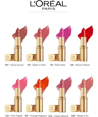 L'Oreal Lipstick 163 Orange Magique 60g - Long Lasting Magic Orange Shade - Buy Online on GoSupps.com
