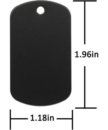 StayMax Anodized Aluminum Engraving Blank Tags - 50 Pack (Black) - Buy Online on GoSupps.com