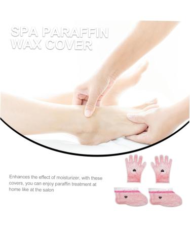 Healeved 6 Pairs Wax Gloves Hand Care Foot Care Gloves Panda Headband Wax Hand Cover Beauty Hand Wax Cover Paraffin Bath Liner Booties Paraffin Wax Foot Mask Red Cosmetic - Buy Online on GoSupps.com