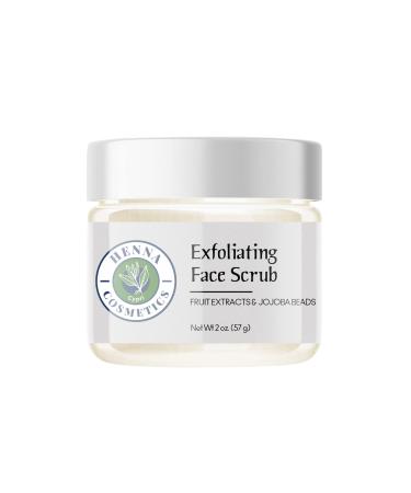 Henna Cosmetics Exfoliating Face Scrub | Gentle & Nourishing Facial Scrub | Vegan Eco-Friendly Cruelty-Free Scrub for Face Exfoliator | Revitalize Your Skin for a Radiant Complexion