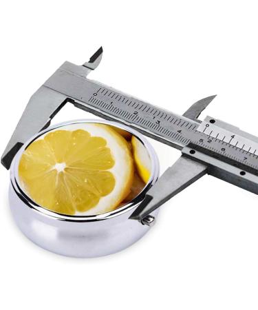 Lemon Printed Mini Round Pill Box | 3 Compartment Medicine Organizer | Travel & Pocket Pill Case for Home & Office - Buy Online on GoSupps.com