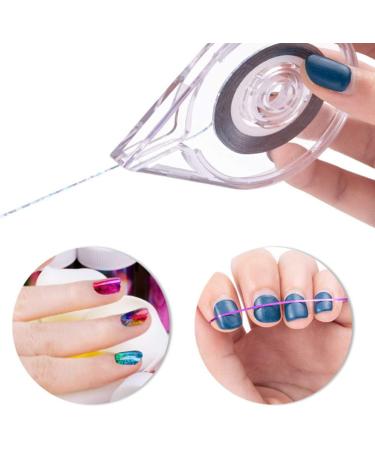 60 Sets Nail Art Striping Tape Line Nail Art Tips Decoration Sticker Tape for Dispenser Nail Art Tape Nails Stickers Shiny Glitter Tape Line Nail Tape for Nail Art Draw Box - Buy Online on GoSupps.com