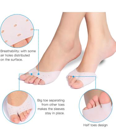 Forefoot Pads & Metatarsal Cushions - Gel Sleeve for Pain Relief Callus & Blister Prevention | Perfect for Walking Ballet & Running - Buy Online on GoSupps.com