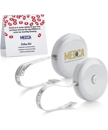 Body Tape Measure - (2 Pack) Measuring Tapes for Body and Fat Weight Monitors, (Inches & cm) Retractable Tape Measure Ruler for Accurate Body Fat Calculator Helps Calculate Fitness Body Measurements
