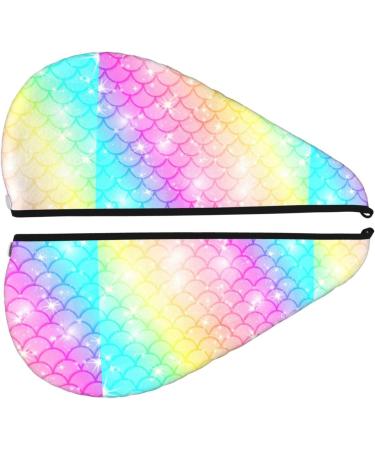 Hair Towel Wrap - Quick Drying Towel Turban with Button | Fish Scale Design for Effortless Hair Care - Buy Online on GoSupps.com