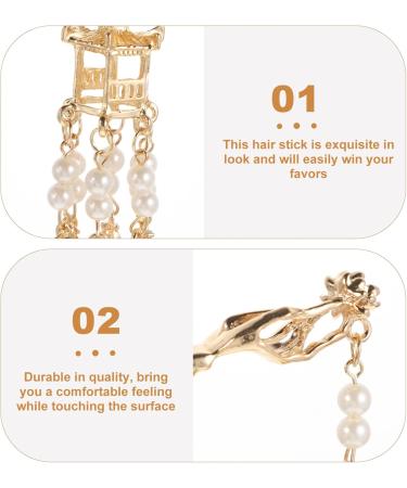 LALAFINA Lighthouse Hairpin Candy Wrappers for Chocolate Hair Bun Stick Hair Bun Holder Chinese Lantern Hair Stick Women Hair Pin Hair Bun Pin Miss Korean Metal Pan Hair Artifact - Buy Online on GoSupps.com