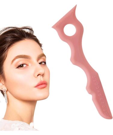 Silicone Makeup Template Eyeliner Eyebrow Eyelash Tool Reusable Lip Liner Applicator Makeup Shaping Beginner Tool for All Face Shapes Pink - Buy Online on GoSupps.com