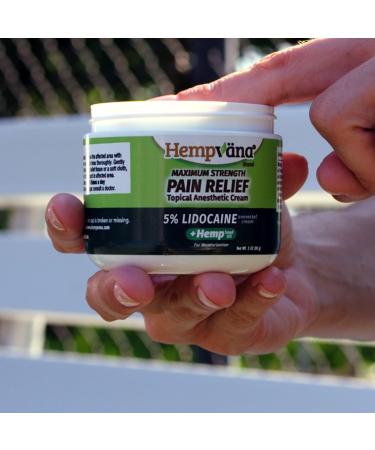 Hempvana Lidocaine 5% Relief Cream - Numbs Irritated Nerves Fast Anorectal Relief Hemp Seed Oil Non-Greasy 4-oz Jar - AS-SEEN-ON-TV - Buy Online on GoSupps.com