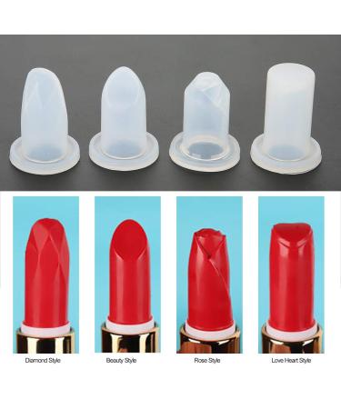 Agatige 4 Style Silicone Lipstick Mold | 12mm DIY Lipstick Making Kit for Homemade Lip Balm & Cream - Buy Online on GoSupps.com
