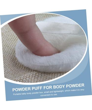 Hohopeti 8 Pcs Body Powder Puff Box - Travel Makeup Puff Set for Baby Powder Application - Charming Blue Air Cushion - 8x8x6cm - 2pcs - Buy Online on GoSupps.com