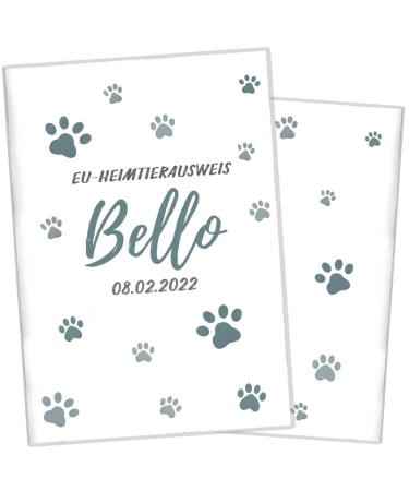 Wilhelm Fell case for the EU pet ID card for animals I personalized with names or date of birth i personal gift idea for pet owners Iconductor.