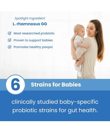 USDA Organic Baby Probiotic Drops for Infants | Colic Reflux Gas & Constipation Relief | Digestive & Immune Support for Newborns (0-24 Months - Buy Online on GoSupps.com