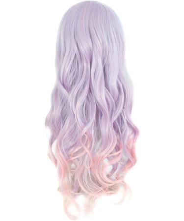 MapofBeauty Beautiful Long Wavy Harajuku Style Cosplay Wig (Light Blue/Light Purple/Pink) - Buy Online on GoSupps.com
