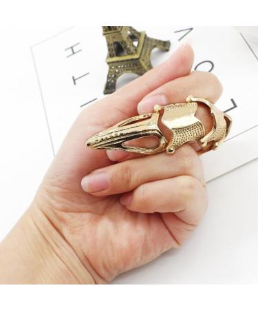 Frcolor Halloween Costume Claw Rings - Full Finger Gothic Nail Set for Men & Girls | 3-Piece Movable Ankle Armor - Buy Online on GoSupps.com