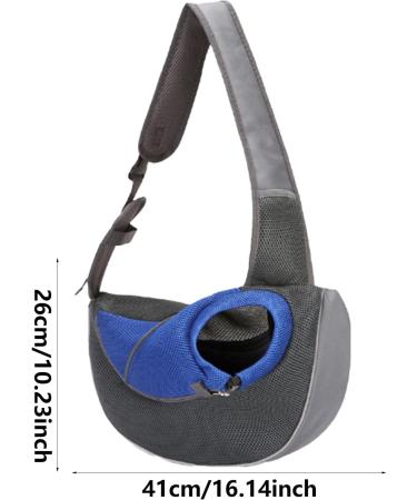 Pet Sling Carrier for Small Dogs & Cats | Adjustable Washable Breathable Sling | Neflum S Royal Blue Mesh - Buy Online on GoSupps.com