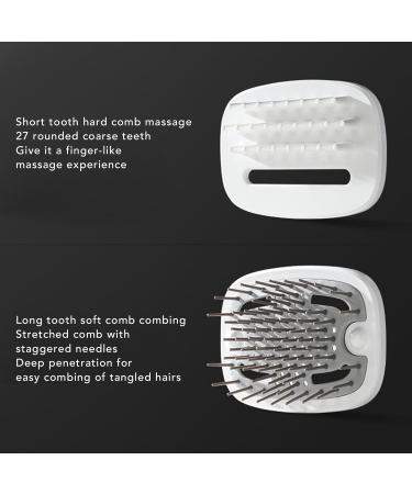 Pet Hair Dryer 2 in 1 Pet Grooming Dryer Low Noise Adjustable Stainless Steel Barrettes Lightweight with Cat Brush for Home (White) - Buy Online on GoSupps.com