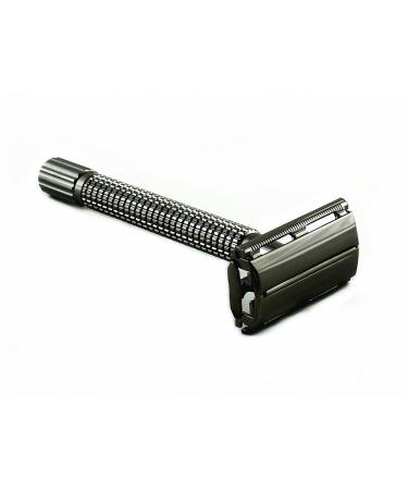 Edward London & Co Pearl Black Heavy Long Handle Double Edge Butterfly Safety Razor - Premium International Shipping - Buy Online on GoSupps.com