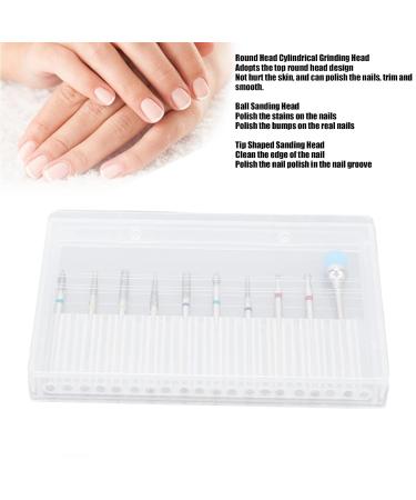 SONEW 10PCS Nail Grinding Head Set - Polishing Manicure Tools for DIY Nail Art & Skin Removal | International Shipping Available - Buy Online on GoSupps.com