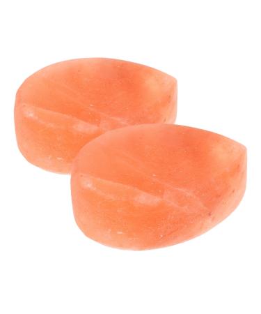 Gogogmee 2 Pieces Polished Salt Stone Deodorant Body Scrub Wellness Stone Massage Foot Scrub Stone Body Exfoliant Pink Salt Stone Massage Stone Exfoliating Stone Salt Soap Bar