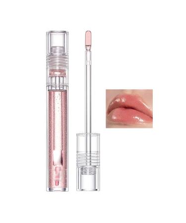 Plumping Lip Gloss Lucoss Vitamin B+C Shimmer Lip Plumper Glossy Lipgloss Lip Volumizer Clear/Pink/Blue/Orange #D