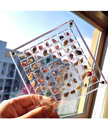 LYNNRICK Nail Art Rhinestones Storage Box Grids Nail Charms Jewelry Decoration Box Acrylic (Square) 2Piece - Buy Online on GoSupps.com