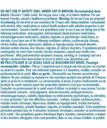 Swiss Natural Melatonin Dissolvezzz 5 mg Tablet 120 - Buy Online on GoSupps.com