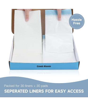 Portable Commode Liners with Absorbent Pads (Pack of 30) - Leakproof & Universal Fit for Bedside Commode Chair, Bucket & Camping Toilet - Buy Online on GoSupps.com