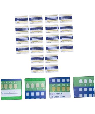 PartyKindom 120-Piece Tooth Color Card Set | 3D PVC Color Cards - White | Ideal for Events & Parties - Buy Online on GoSupps.com