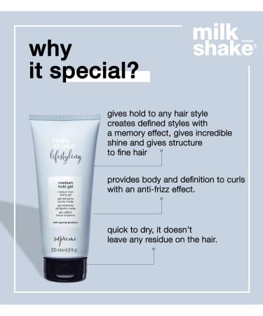 Milk Shake Lifestyling Medium Hold Gel - 6.8 Fl Oz | Perfect Hair Styling & Long-Lasting Hold - Shop Internationally - Buy Online on GoSupps.com