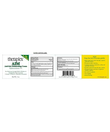Theraplex AIM Anti-Itch Moisturizing Cream (3 oz) - Soothes Itching, Rashes & Flare Ups - Buy Online on GoSupps.com
