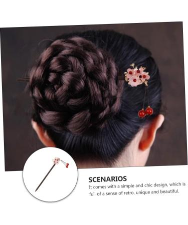DOITOOL 1pc Flower Bead Hairpin Ancient Hair Sticks Hair Accessories Vintage Style Hair Clasp Hanfu Hair Stick Hair Pin Updo Hair Clasp Wooden Woman Palace Pearl Hairpin - Buy Online on GoSupps.com