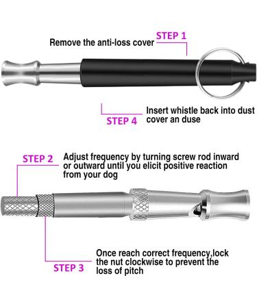ICOUVA Dog Whistle 2 Pack Professional Ultrasonic Dog Training Whistle With Lanyard Neck Strap Training Assistant for Recall and Barking Control - Buy Online on GoSupps.com
