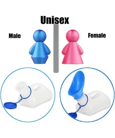 Portable Urinals 1200ML Unisex Portable Urine Urinal Toilet Aid Bottle for Traveling Camping Outdoor with Women Adapter for Men Women - Buy Online on GoSupps.com