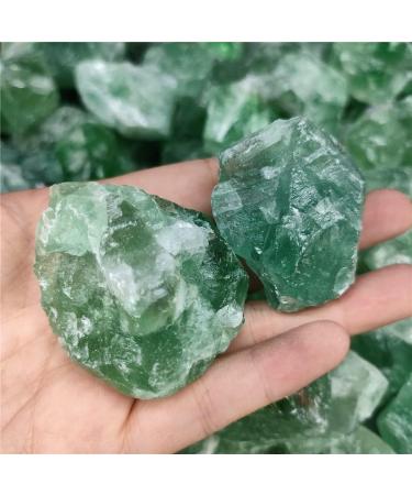 Gems for Decoration 1pc 40-60g Natural raw Green Fluorite Rough Natural Quartz Crystals for Aura Crystal - Buy Online on GoSupps.com