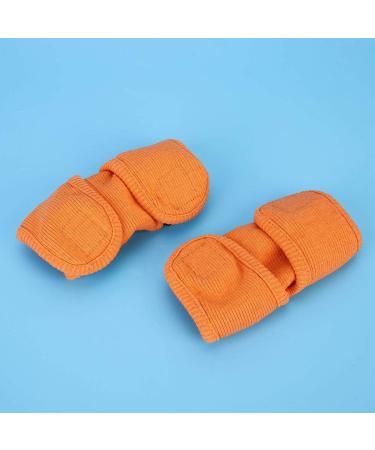 2Pcs Adjustable Dog Cat Leg Brace Elastic Warm Knee Pads for Surgery Wound Support and Stability for Injury Recovery Prevent Licking (Orange) - Buy Online on GoSupps.com