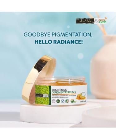 INDUS VALLEY Skin Lightening Cream Hyperpigmentation Gel For Radiant & Glowing Dark Spot Remover for Men and Women Facial Moisturizer Hydrating Facial Skin 50ml - Buy Online on GoSupps.com