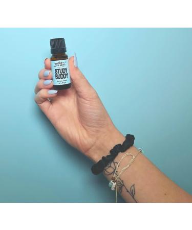 Buy Frankie & Myrrh Study Buddy - Peppermint Lemon & Rosemary Essential Oil Blend for Focus & Memory | Includes Portable Lava Stone Diffuser | 10mL - Buy Online on GoSupps.com