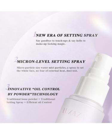 LUXAZA Makeup Setting Spray 16 Hr Lock Setting Mist - Oil Absorbing Face Primer for Long Lasting Makeup - 1.15 Fl. Oz - Buy Online on GoSupps.com