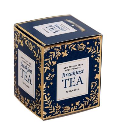 New English Teas Navy Tea Carton with 10 Decaffeinated English Breakfast Teabags - Buy Online on GoSupps.com