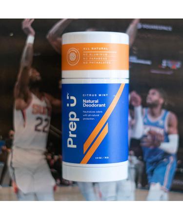 Prep U Natural Deodorant for Boys, Teens, and Men - EWG Verified, Vegan, Fresh Citrus Mint Scent - 2.5 Fl Oz (2 Pack) - Buy Online on GoSupps.com