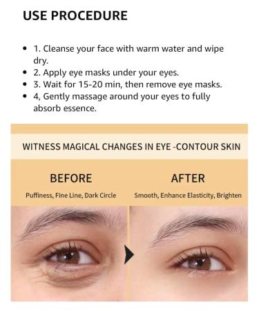 Under Eye Patches - 30pcs Hydro-Gel Rose Gold Masks with Amino Acid & Collagen for Dark Circles & Puffiness - Beauty & Personal Care - Buy Online on GoSupps.com