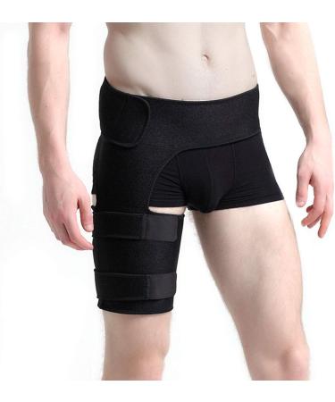 Groin Support Hip Brace for Sciatica Pain Relief - Compression Sleeve for Thigh, Hamstring, and Hip Arthritis - Groin Strap for Men and Women - Buy Online on GoSupps.com