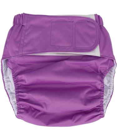Waterproof Adult Cloth Diapers | Reusable Elderly Swim Diapers - Purple - Buy Online on GoSupps.com