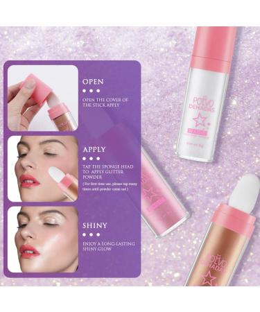 Buy Aoowu Golden Brown Highlighter Powder Stick - Body Glitter & Shimmer for Lips Hair & Face - International Shipping - Buy Online on GoSupps.com