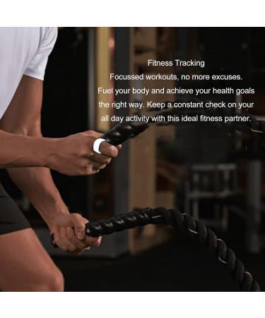 Smart Charging Ring Light Aluminum Alloy and Ceramic Body Temperature Detection Health Smart Ring for Blood Oxygen Monitoring (21#) 20# - Buy Online on GoSupps.com